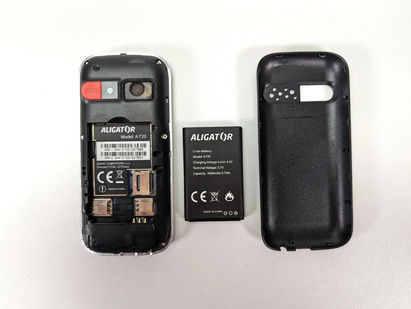Rozložený telefon Rozložený telefon