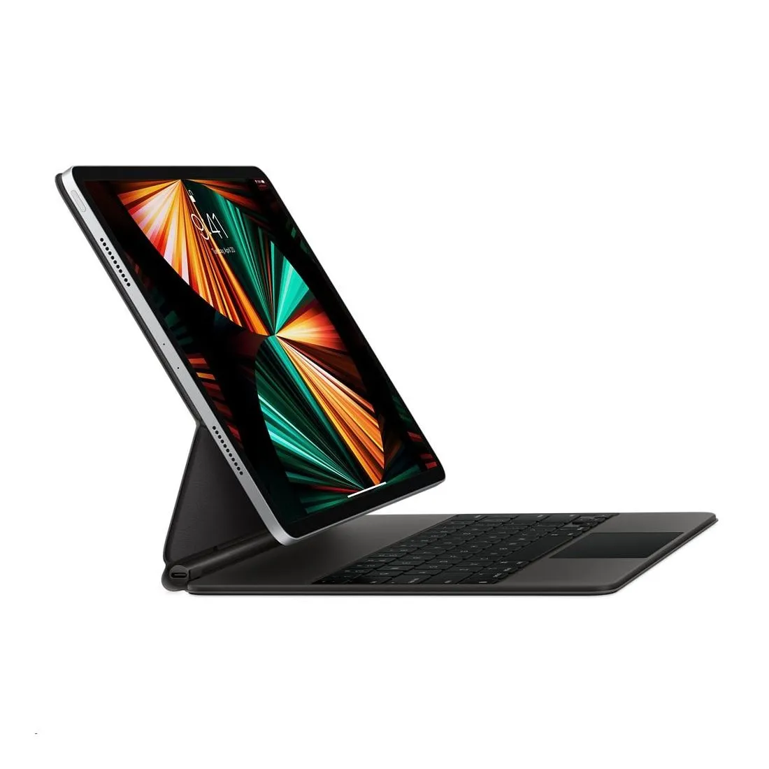 Apple iPad s pouzdrem, které má vlastní hliníkovou klávesnici s trackpadem. (Zdroj: Apple) Apple iPad s pouzdrem, které má vlastní hliníkovou klávesnici s trackpadem. (Zdroj: Apple)