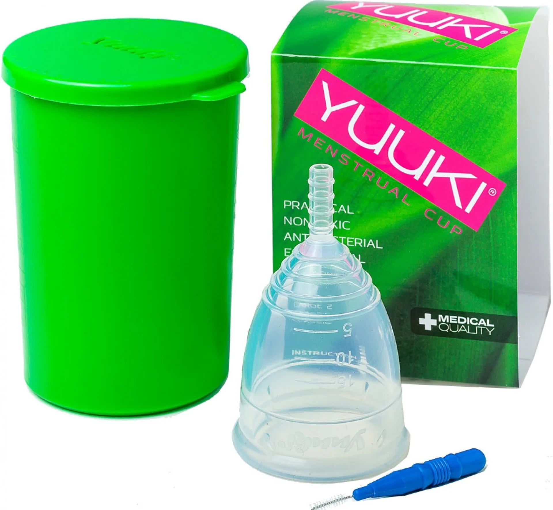 K některým menstruačním kalíškům obdržíte i příslušenství k údržbě K některým menstruačním kalíškům obdržíte i příslušenství k údržbě