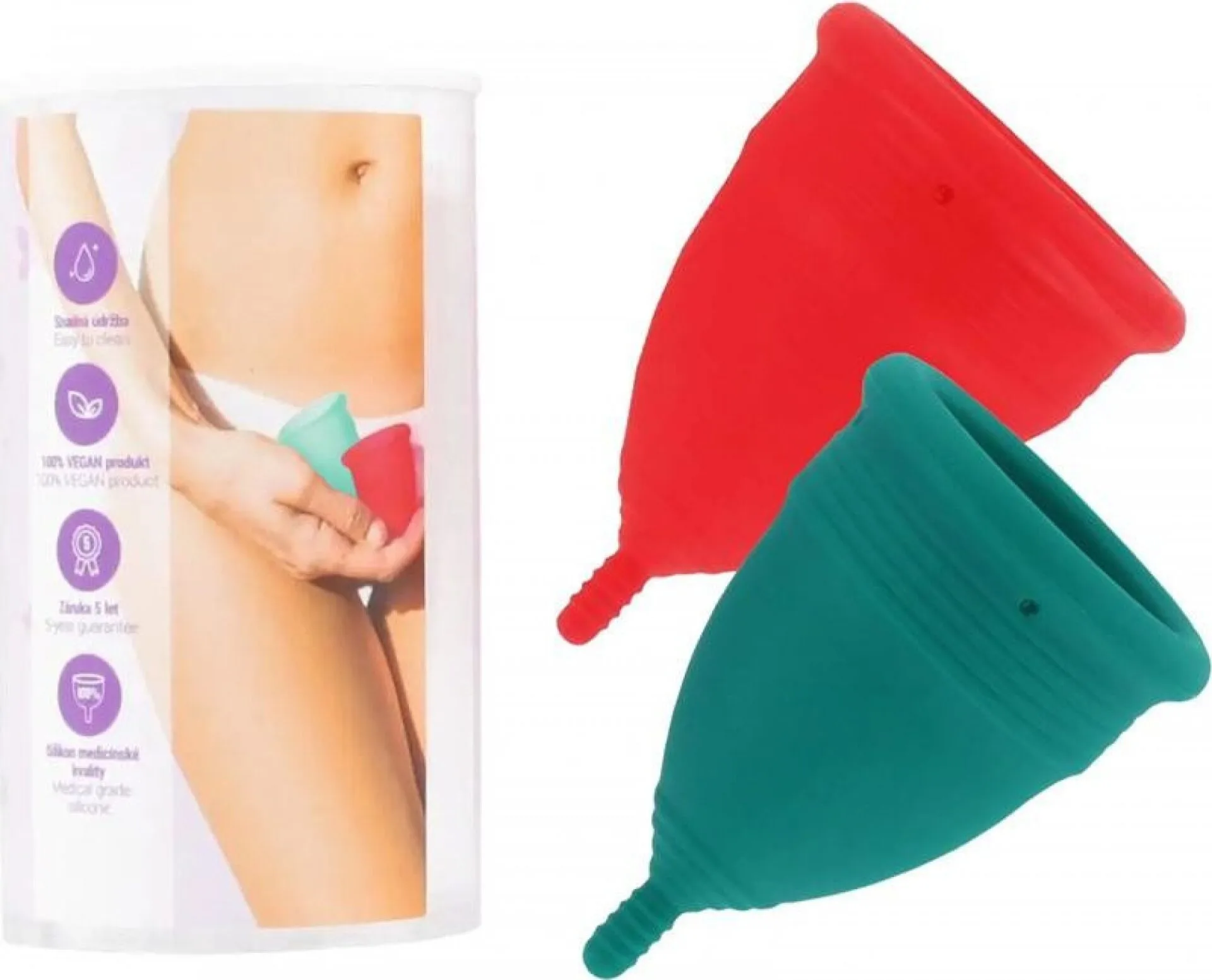 Menstruační kalíšek pořídíte v různých barvách Menstruační kalíšek pořídíte v různých barvách