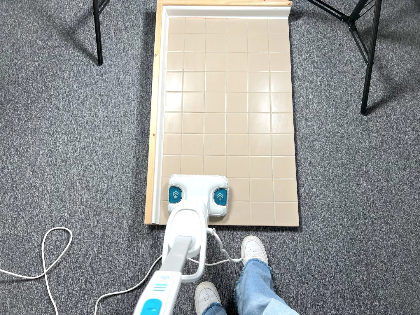 Parní mop je vhodný na dlažbu Parní mop je vhodný na dlažbu