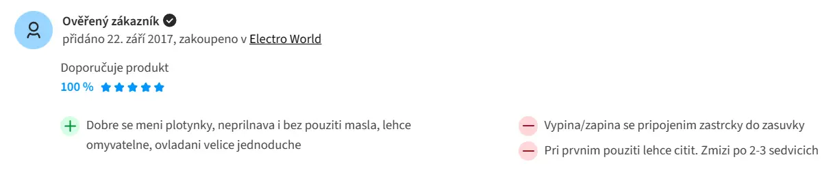 Zdroj: Heureka.cz Zdroj: Heureka.cz