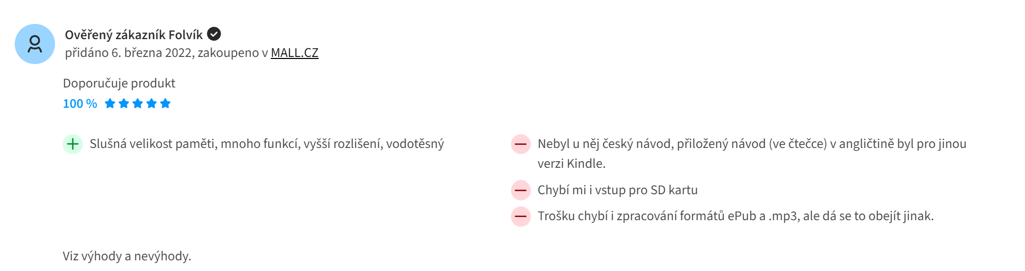 Recenze na heureka.cz
