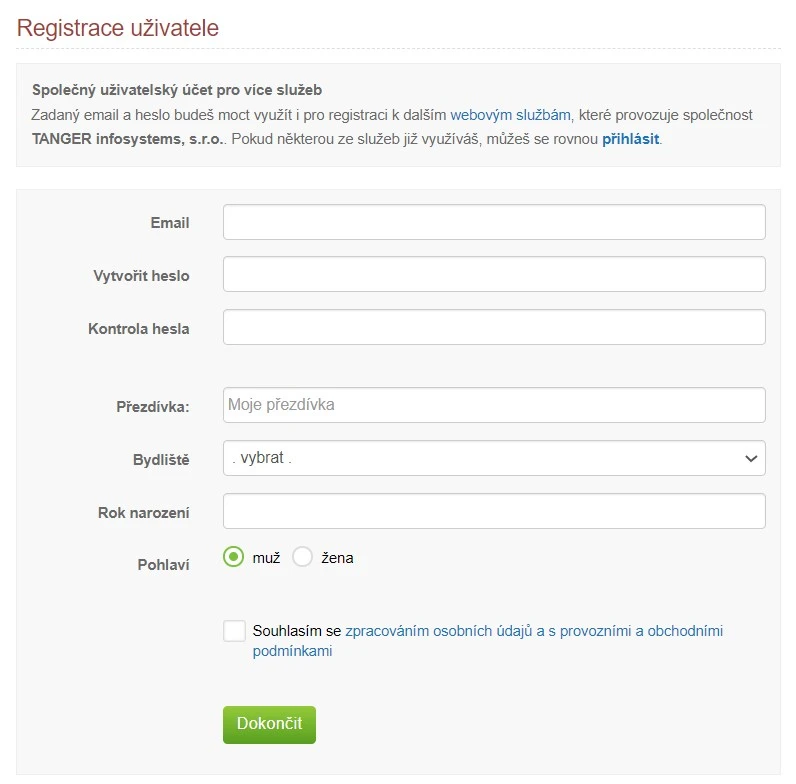 Registrace u Rande.cz Registrace u Rande.cz