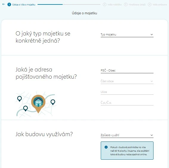 Sjednání pojištění MůjDomov Sjednání pojištění MůjDomov
