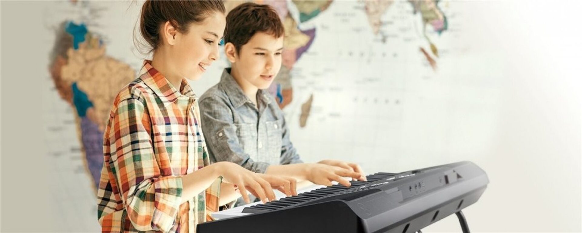 Režim duo rozdělí klaviaturu na dva celky Režim duo rozdělí klaviaturu na dva celky