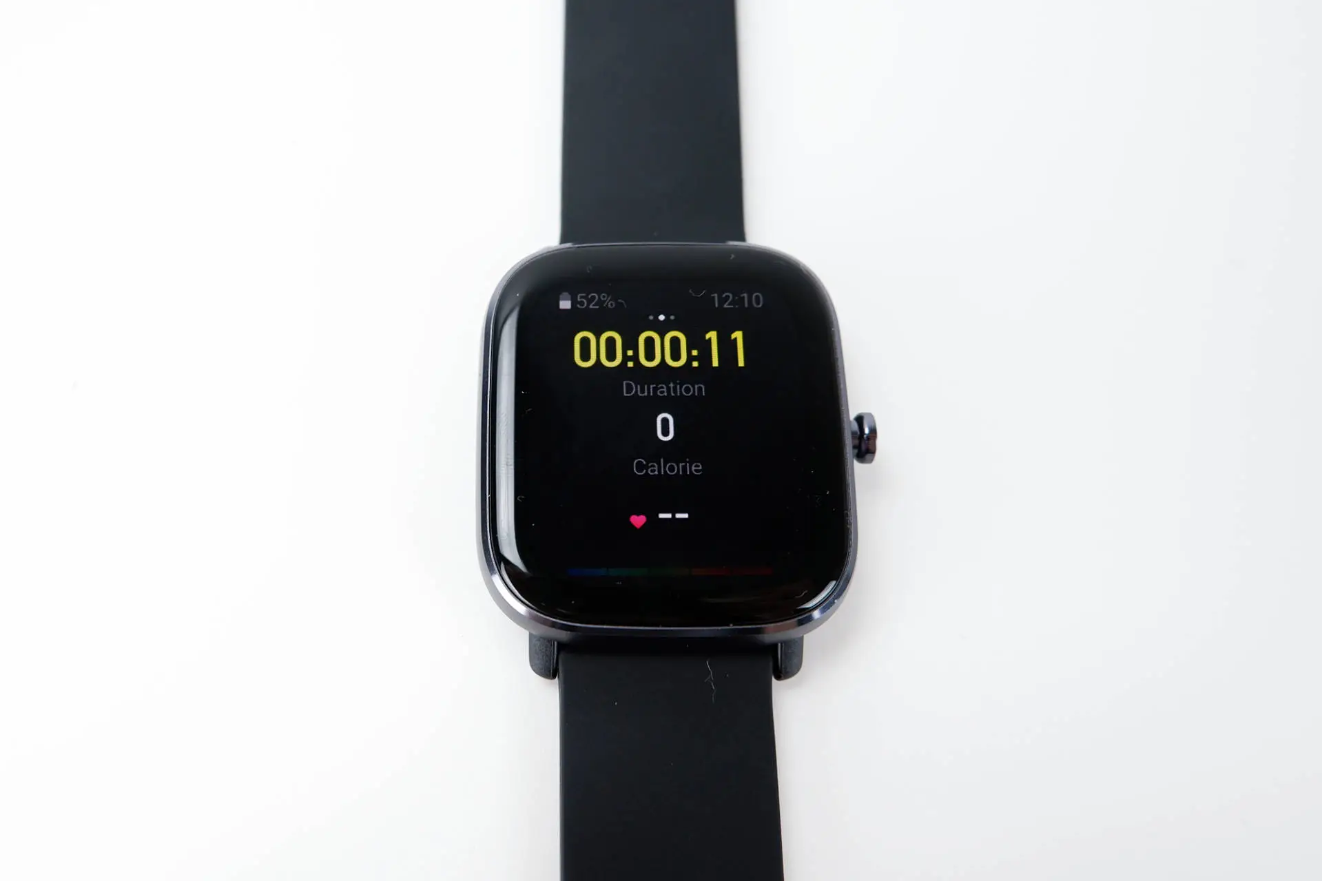 Ukázka rozhraní při monitoringu aktivity Amazfit GTS 2 mini rozhraní