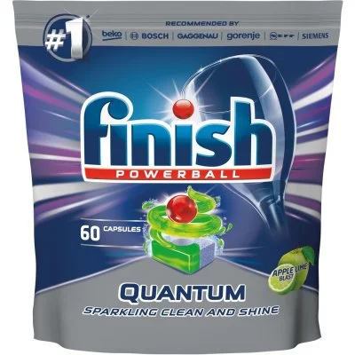 Recenze Finish Quantum tablety do myčky nádobí Apple Lime Blast 60&nbsp;ks