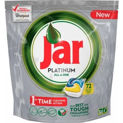Recenze Jar Platinum All in 1 Lemon kapsle do myčky nádobí 75&nbsp;ks