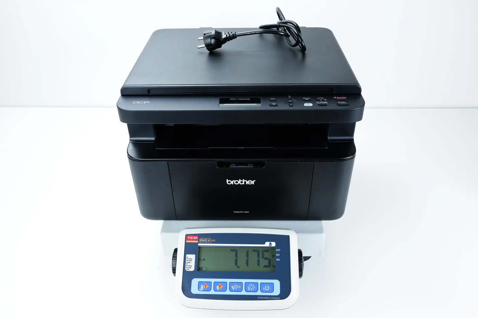 Hmotnost tiskárny Hmotnost tiskárny Brother DCP-1622WE