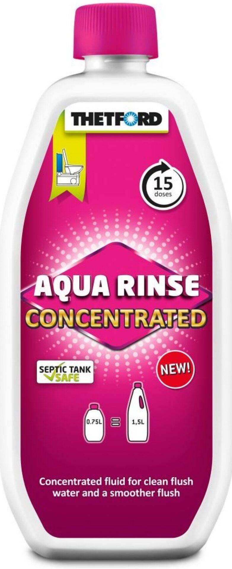 Recenze WC chemie Thetford Aqua Rinse Plus 0,4 L