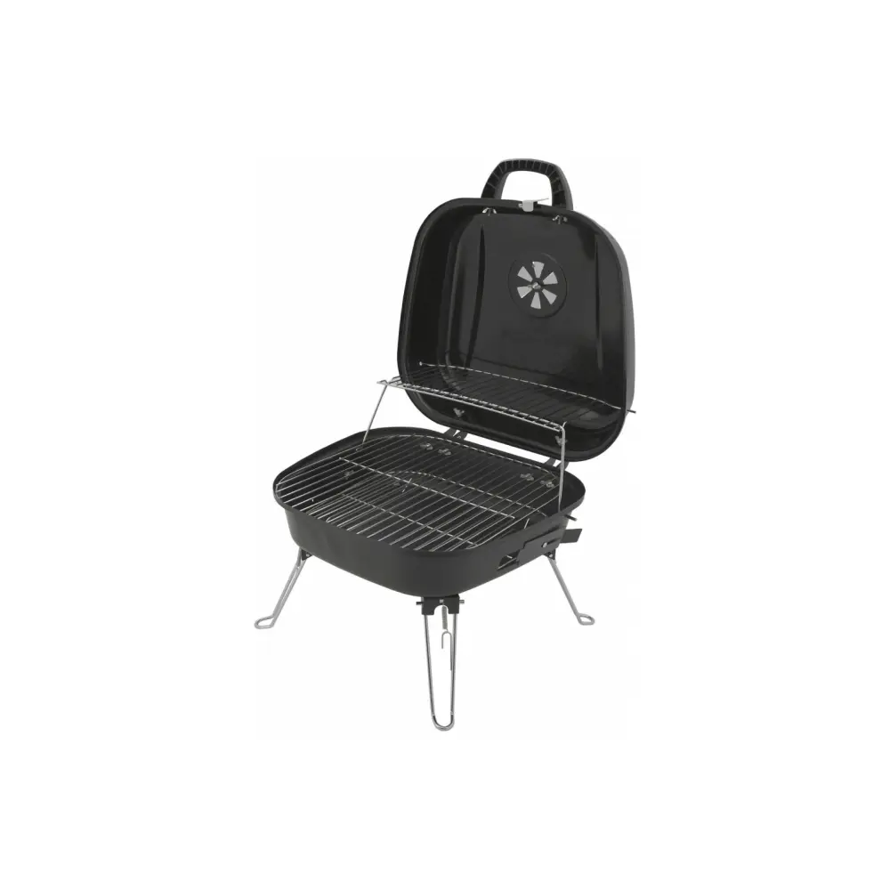 Gril na cesty Obrázek přenosého grilu na dřevěné uhlí