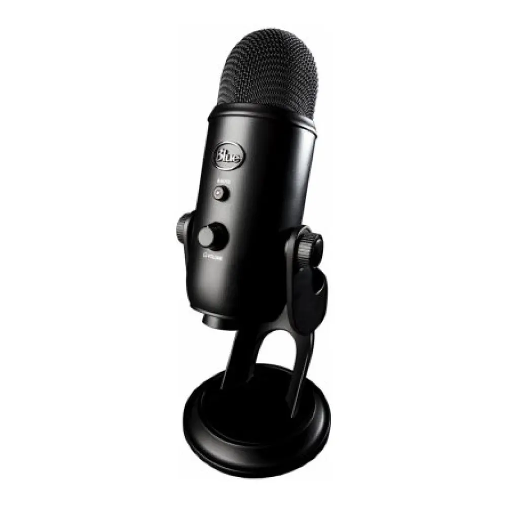Obrázek ukazuje typický stolní mikrofon