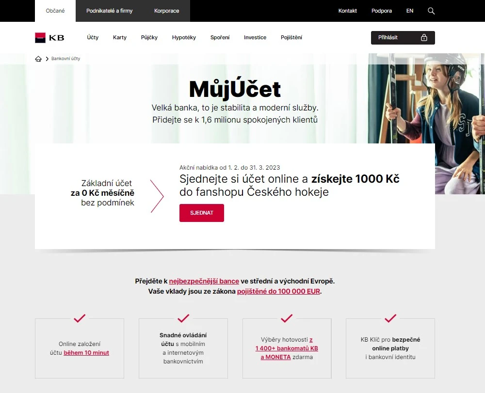 Web Komerční banky Web Komerční banky
