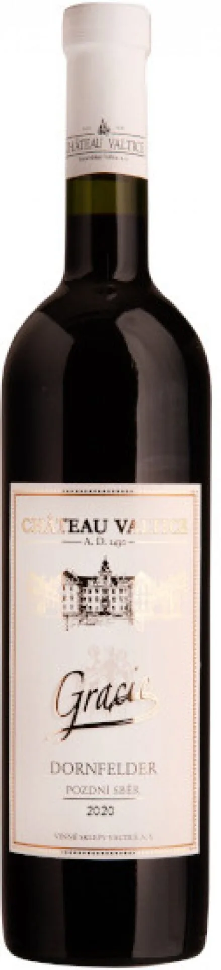 Test Château Valtice Dornfelder pozdní sběr 2020 Gracie 0,75 l Recenze Château Valtice Dornfelder pozdní sběr 2020 Gracie 0,75 l