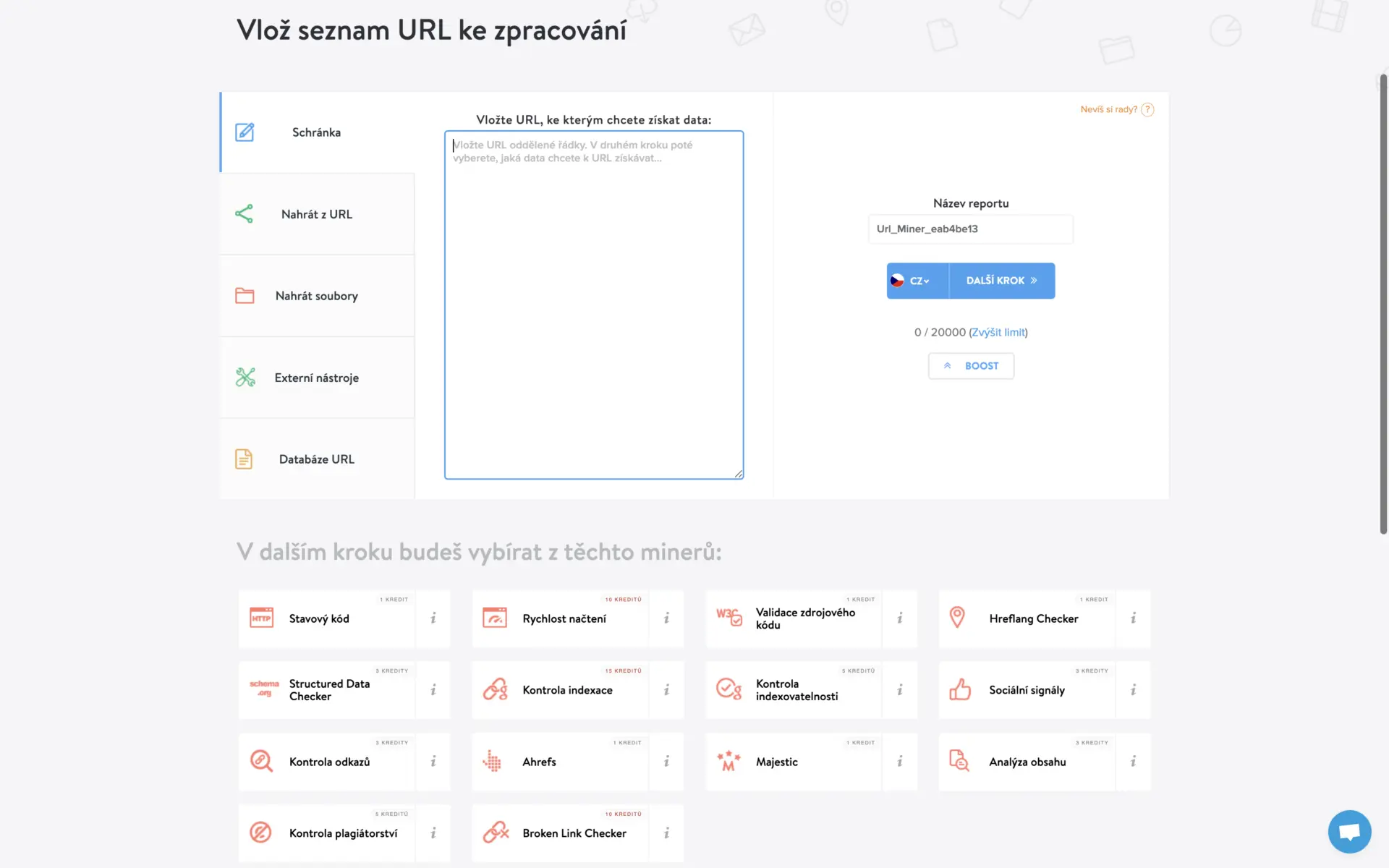 Miner URL Obrázek Mineru URL