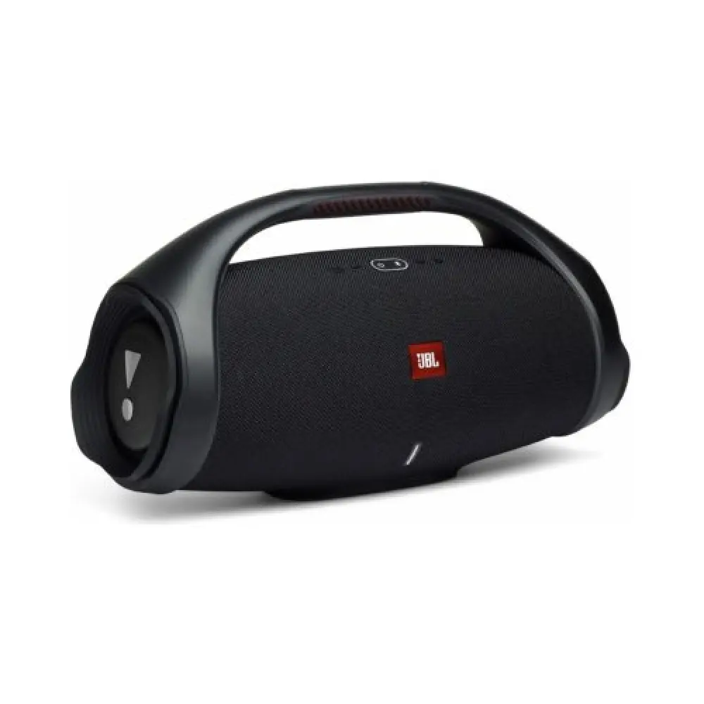 Obrázek ukazuje velký Bluetooth reproduktor s integrovaným akumulátorem