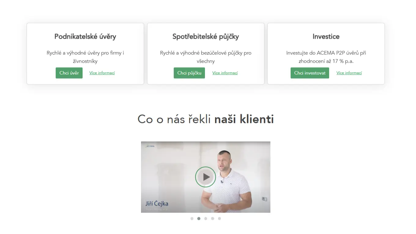 Kalkulačka úvěru u Acema Kalkulačka úvěru u Acema