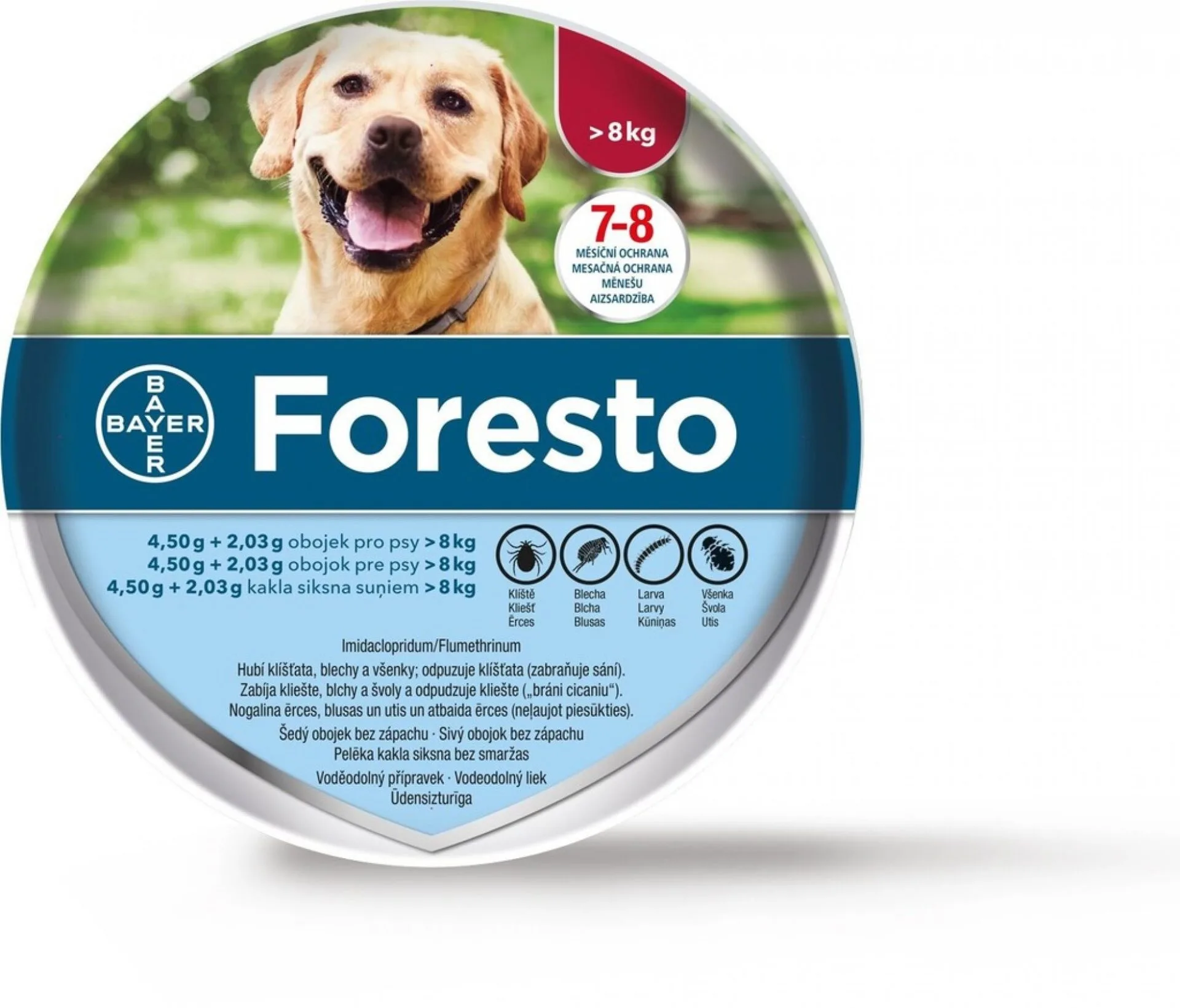 Test Foresto antiparazitní obojek pro psy nad 8 kg Recenze Foresto antiparazitní obojek pro psy nad 8 kg