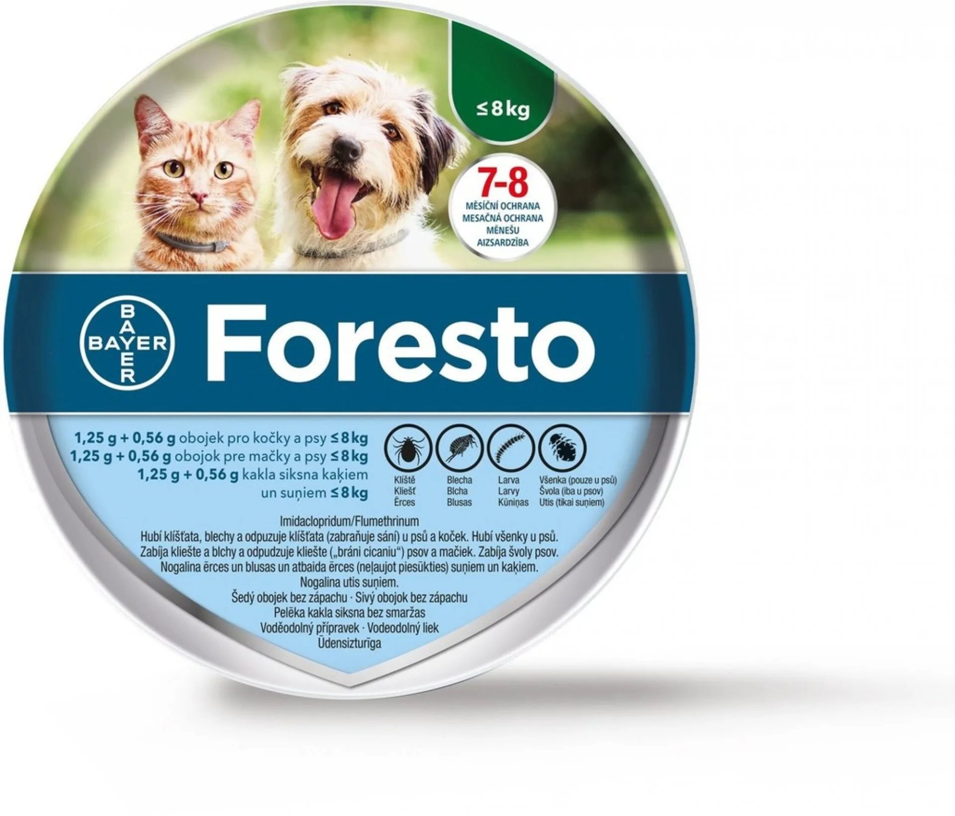 Test Foresto obojek pro malé psy a kočky Recenze Foresto obojek pro malé psy a kočky
