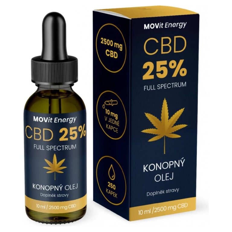 Test MOVit Energy 25% CBD olej Recenze MOVit Energy 25% CBD olej