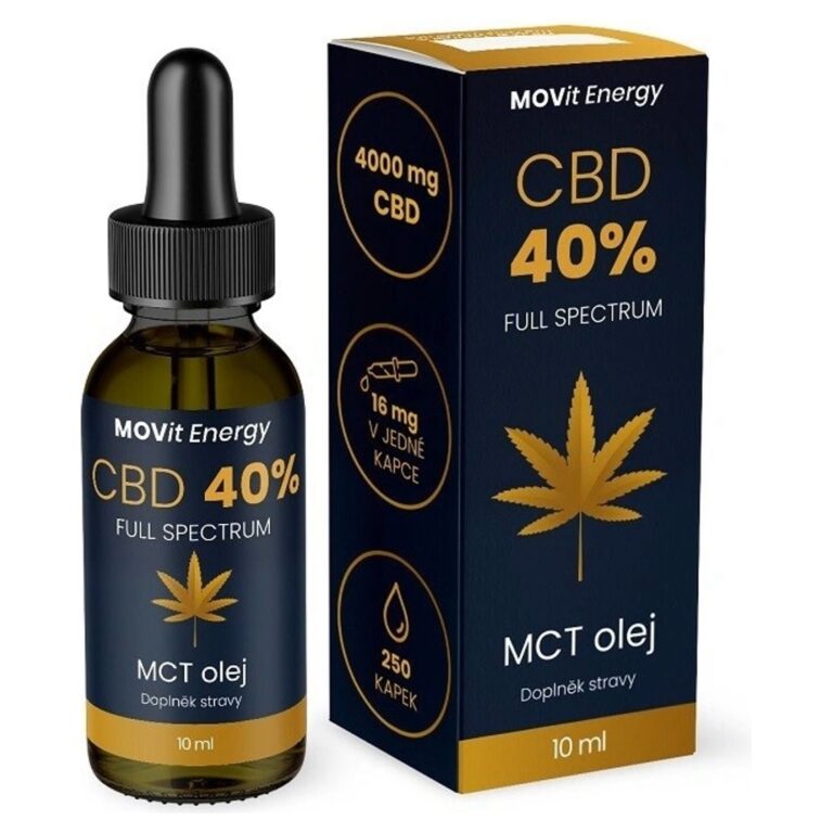 Test Movit Energy CBD 40 % Full Spectrum MCT olej Recenze Movit Energy CBD 40 % Full Spectrum MCT olej
