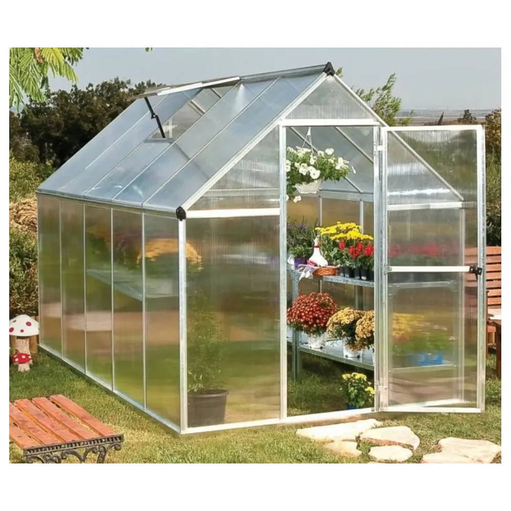 Skleník Palram Multiline 6 x 10 ukotvený v zemi