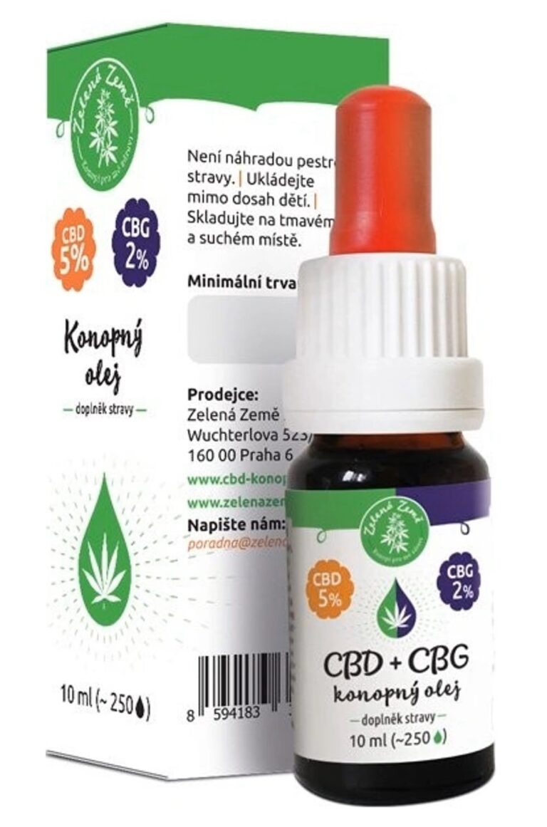 Test Zelená Země CBD 5% + CBG 2% Recenze Zelená Země CBD 5% + CBG 2%