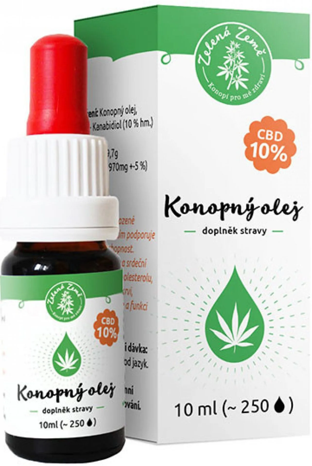 Recenze Zelená země 10% CBD olej