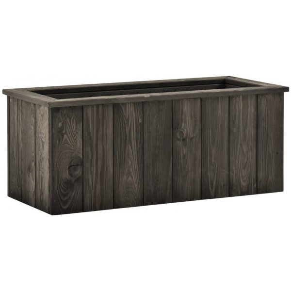 Recenze Nabytek XL Vyvýšený záhon tmavě šedý 74&nbsp;x 32&nbsp;x 30&nbsp;cm masivní borové dřevo