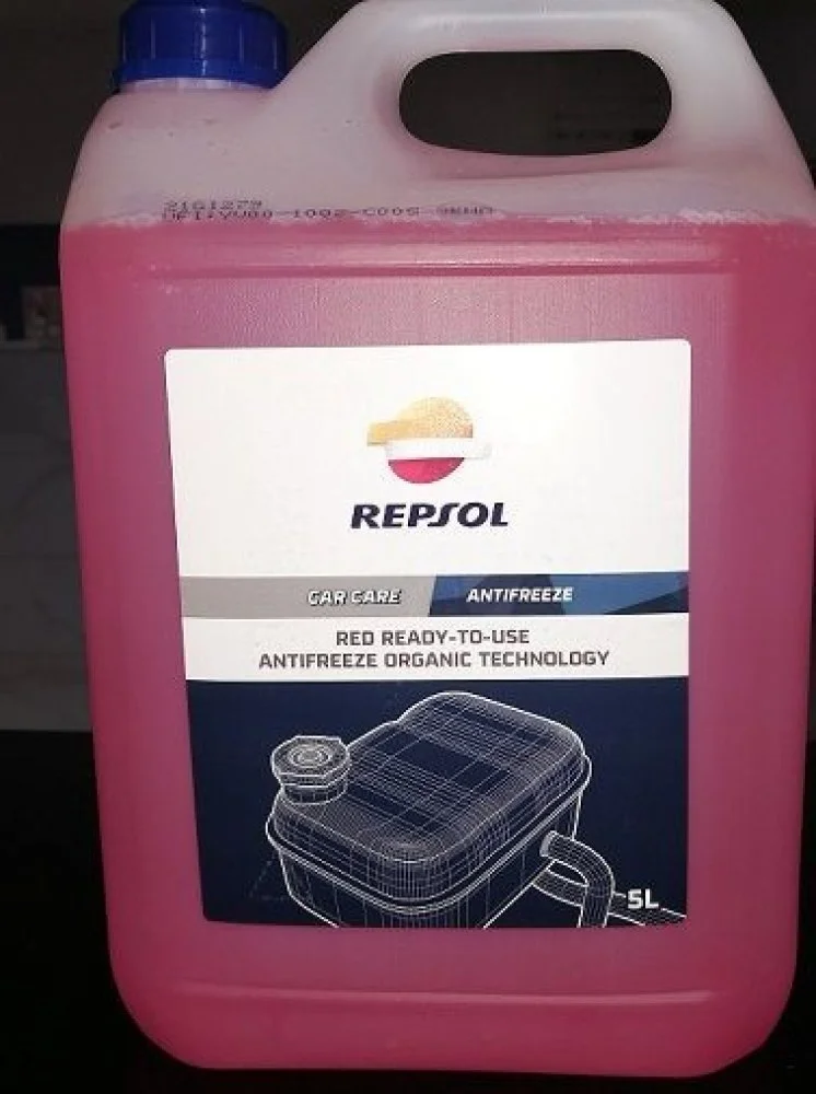 Recenze Repsol ANTIGEL RED READY-TO-USE G12&nbsp;5 l
