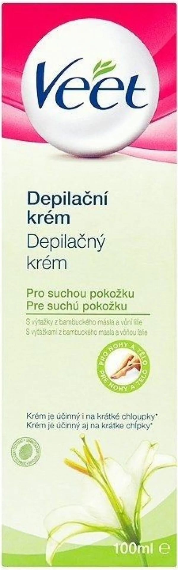 Recenze Veet depilační krém Bambucké Máslo & Lilie