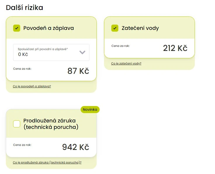 Nabídka připojištění Direct.