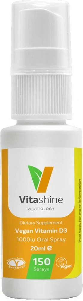 Recenze Vegetology Vitashine sprej. Vitamín D3&nbsp;1000&nbsp;iu 20&nbsp;ml