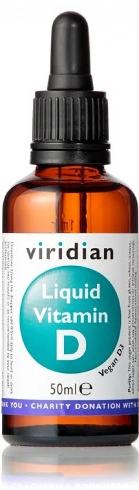 Recenze Viridian nutrition Liquid Vitamin D 50&nbsp;ml