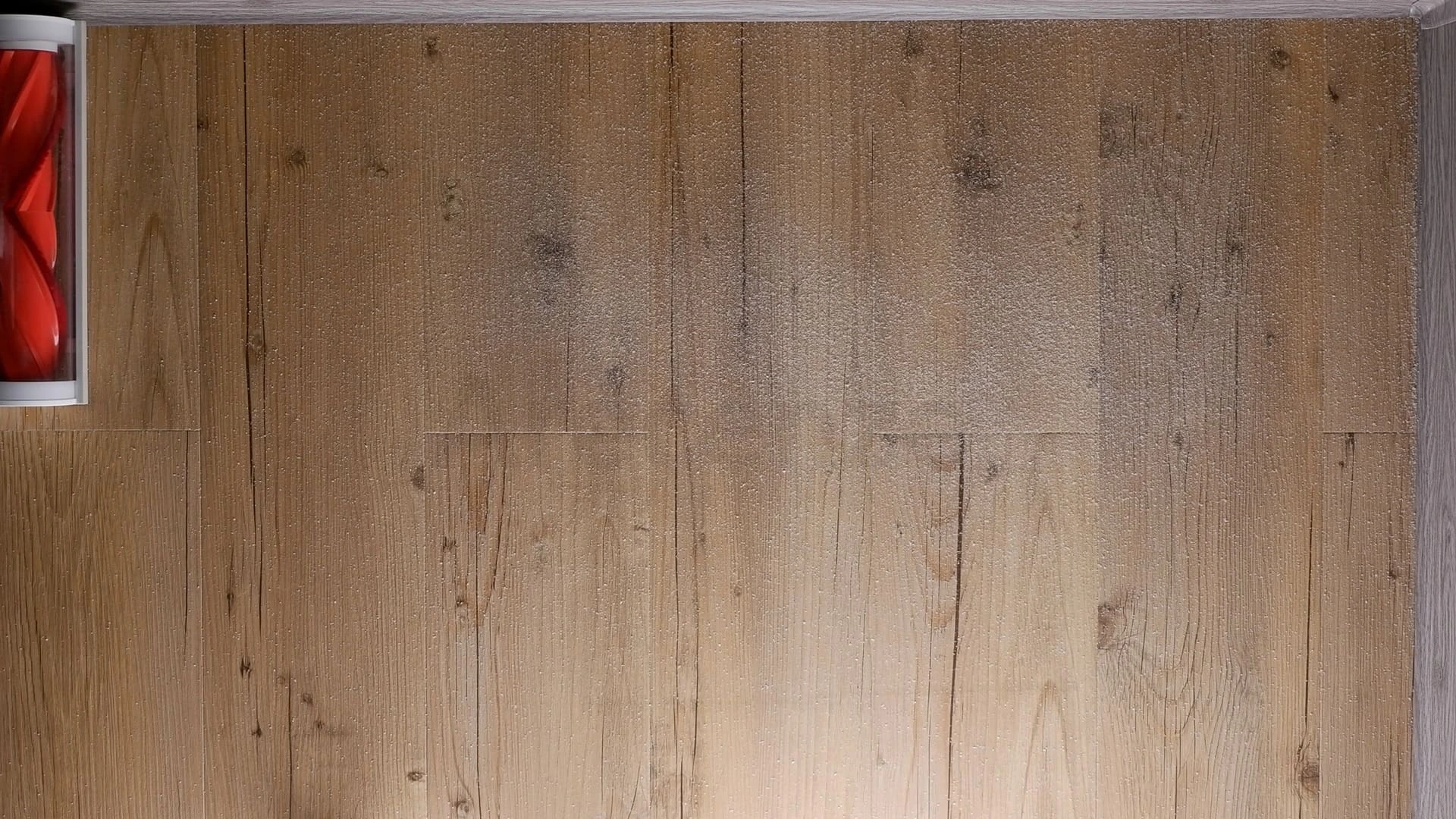 Písek na vinylové podlaze před testem