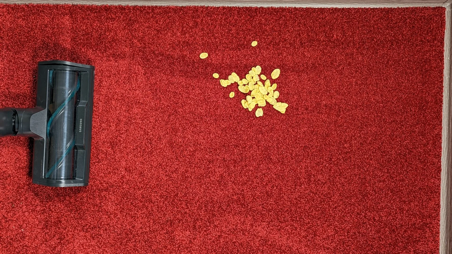 Cornflakes na koberci před testem Cornflakes na koberci před testem