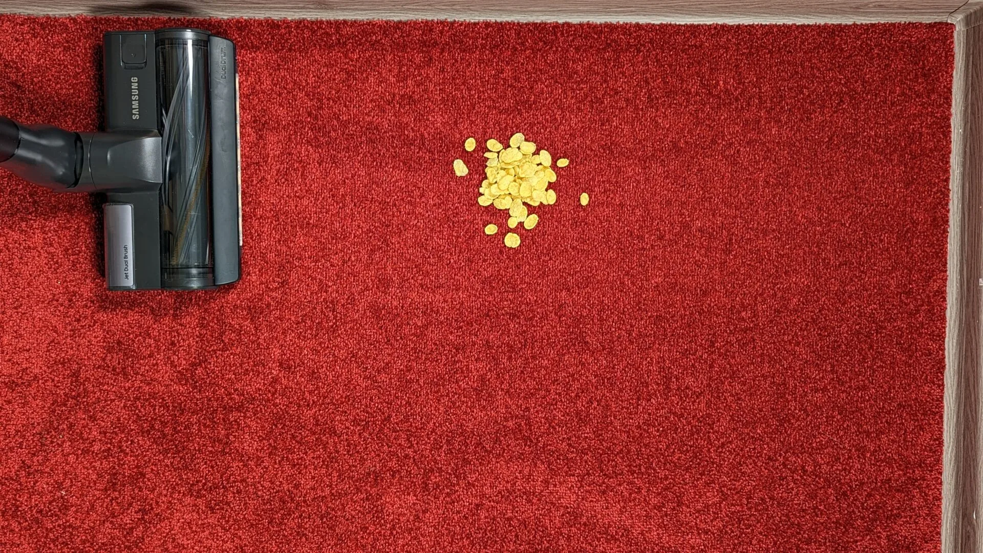 Cornflakes na koberci před testem Cornflakes na koberci před testem