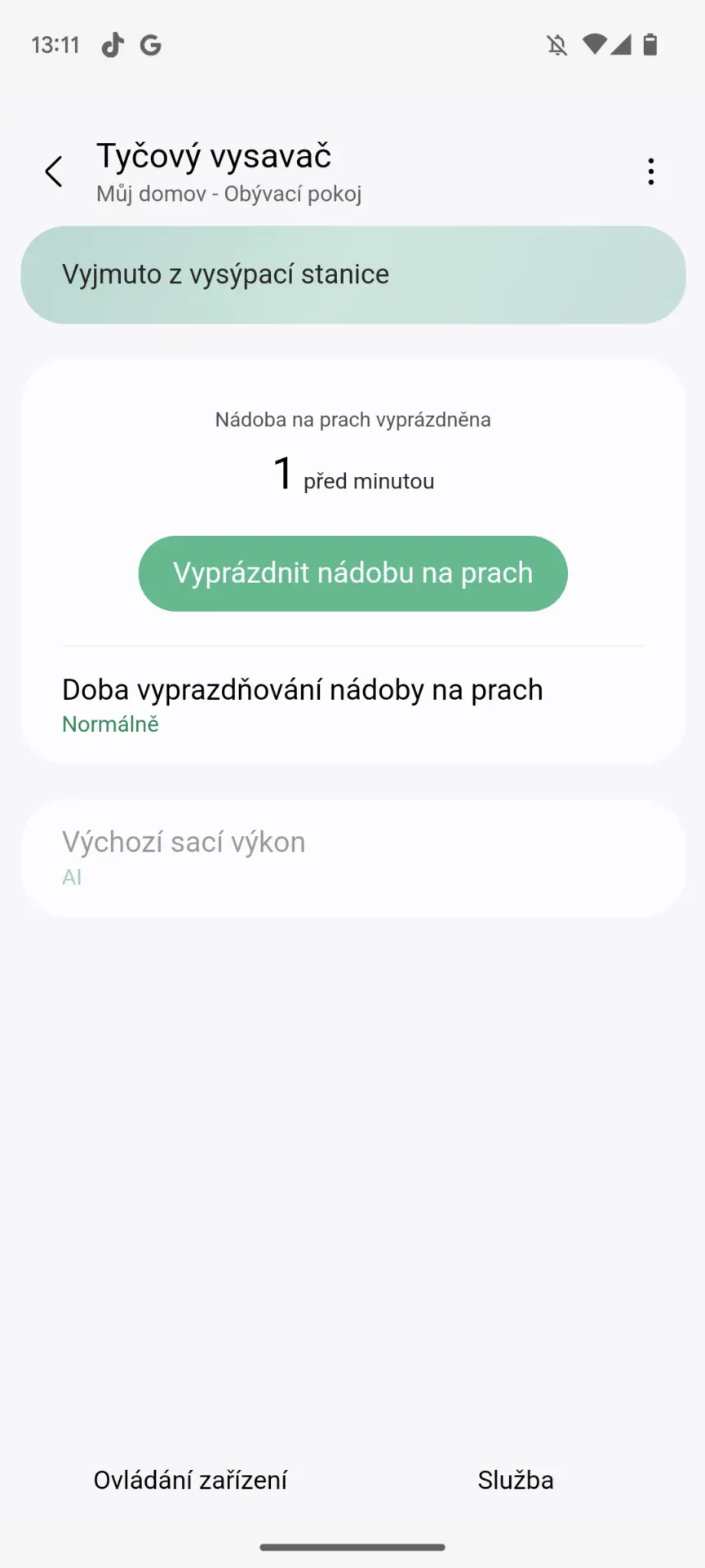 V aplikaci vidíte, kdy jste naposledy vyprazdňovali nádobu V aplikaci vidíte, kdy jste naposledy vyprazdňovali nádobu