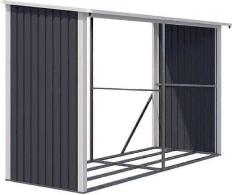 Recenze IWHome IWH-10230009 Přístřešek na dřevo plechový HESTIA AW-C antracit