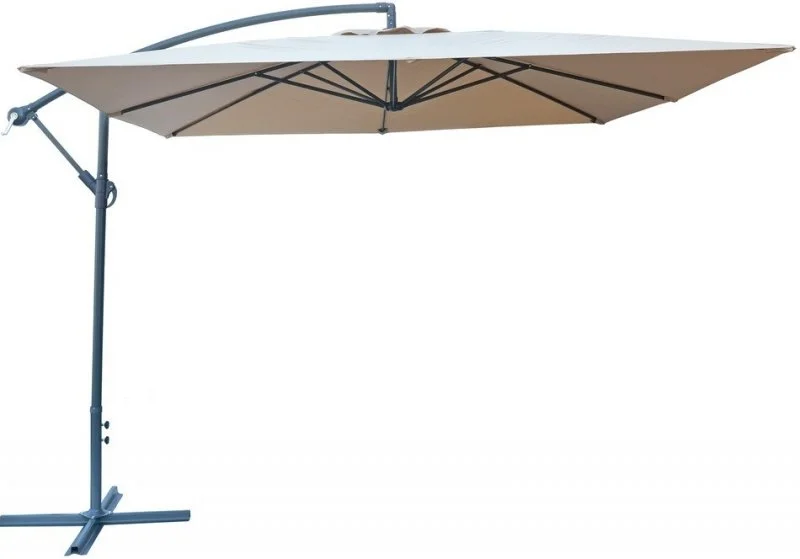 Recenze Slunečník kovový 8080&nbsp;270x270cm béžový Rojaplast