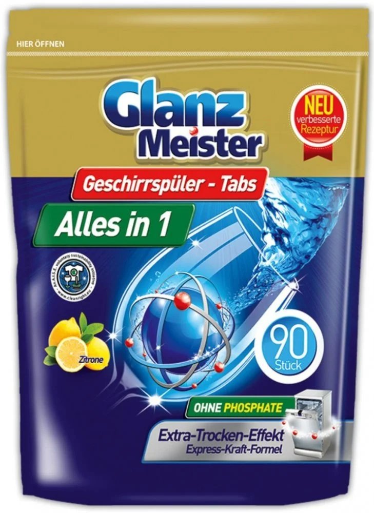 Recenze Glanz Meister tablety do myčky Alles in 1, 90&nbsp;ks