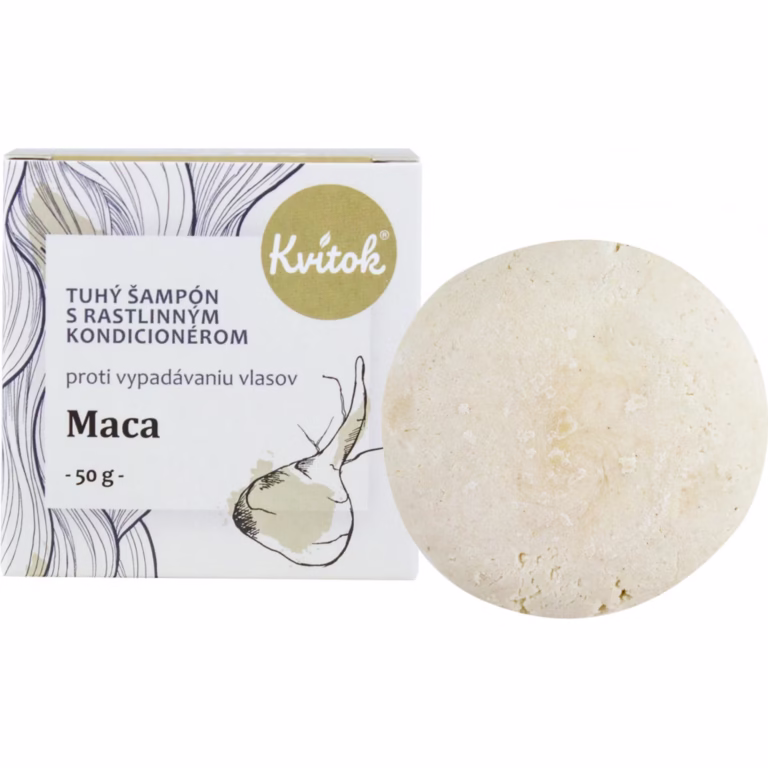 Recenze Kvítok tuhý šampon proti vypadávání vlasů Maca