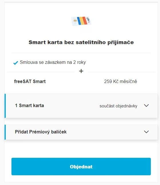 Objednávka freeSAT