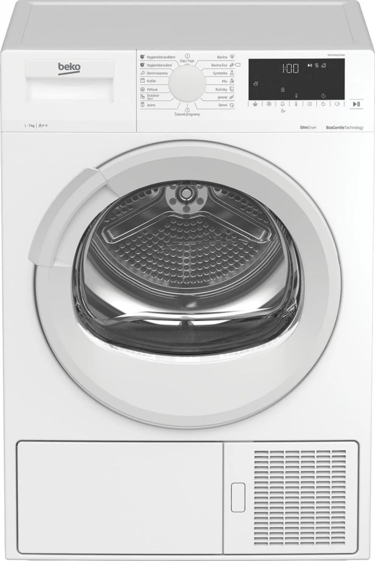 Test Beko EDS74251CSH1W Recenze Beko EDS74251CSH1W