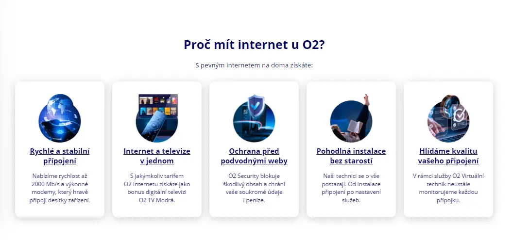 Výhody internetu od O2 Výhody internetu od O2