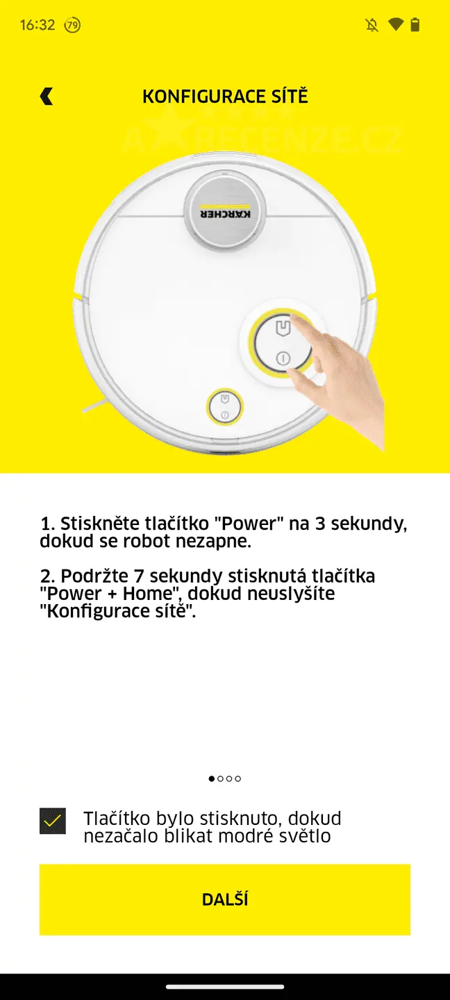 Spuštění párování s Wi-Fi