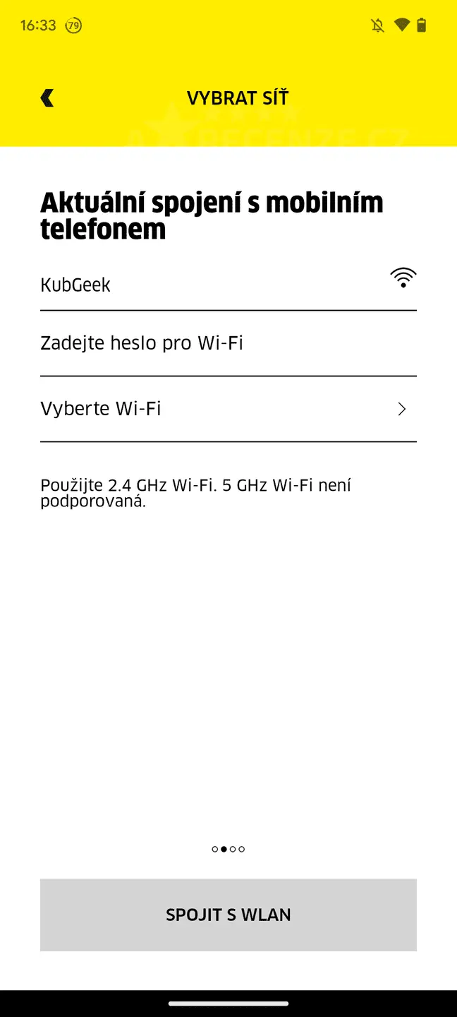 Připojení k Wi-Fi (2,4 GHz)