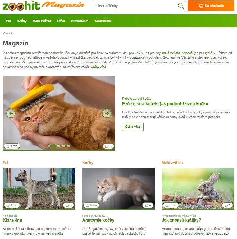 Magazín o zvířatech