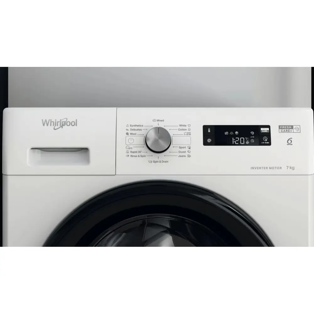 Ovládací panel Obrázek ovládacího panelu pračky Whirlpool FFS 7259 B EE